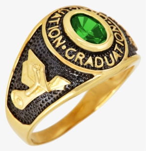 Gold Graduation Cap Png - Class Ring