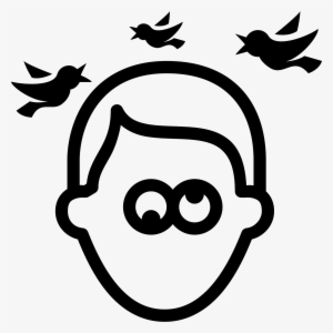 The Icon Is A Logo Of Dizzy Person - Dizzy Head Silhouette Transparent