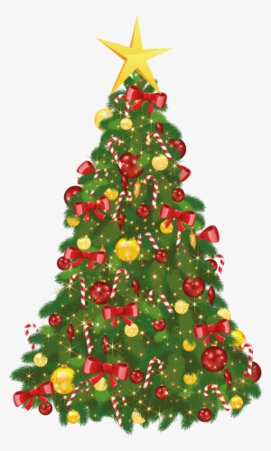 Vintage Christmas Tree Clipart