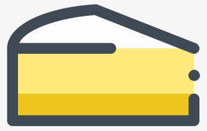 Piece Of Lemon Cake Icon - Cake Piece Icon