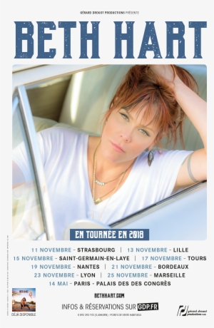 Beth Hart Announces 2018 France Tour Dates - Beth Hart Tour 2018