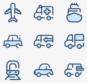 Transportation - Png Contact Icon Blue