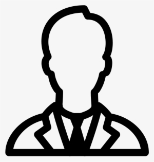 The Logo Is A Black And White Line Drawling Of A Man, - Male Businessman Icon