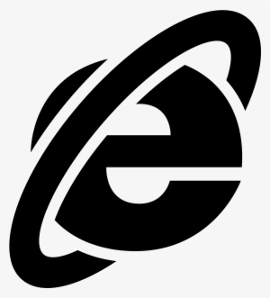Internet Explorer Logo Transparent Download - Internet Explorer Icon Black