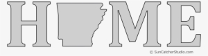 Arkansas Home Stencil Pattern Shape State Stencil Clip - Pattern