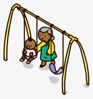 Swing Grandma And Kid - Child