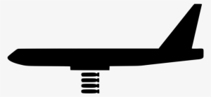 Boeing B 52 Stratofortress Airplane Bomber Northrop - Plane Dropping Bombs Clipart