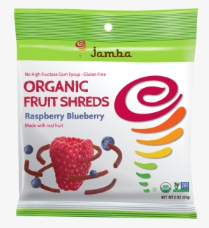 Treat Yourself To Jamba Fruit Snacks Made W/ 99% Real - Jamba Organic Fruit Shreds -- Raspberry Blueberry