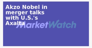 Akzo Nobel In Merger Talks With U - Not Switch On Sign