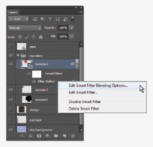 Editing The Blending Options - Smart Filter Photoshop