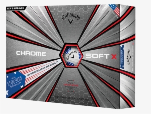 Callaway 2018 Chrome Soft X Truvis Stars & Stripes - Callaway Chrome Soft X White