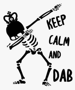 Keep Calm Png Clipart - Skeleton Dab Svg