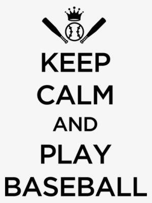 Keep Calm And Play Baseball Wall Sticker - Keep Calm And Understand Me