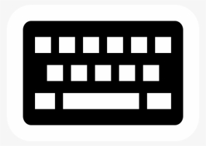 Open - Keyboard Icon Png White