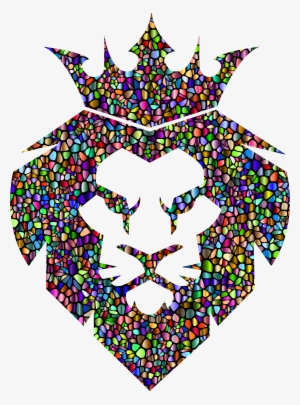 This Free Icons Png Design Of Chromatic Tiles Lion