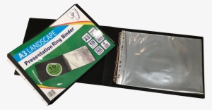 A3 Deluxe Landscape 4-d Ring Binder Folder File Art