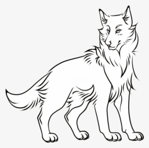 Wolf Lineart Free Png Psd File - Portable Network Graphics