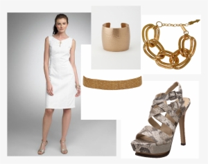 La Lopez Donned A White Gucci Jersey Dress For The - Basic Pump