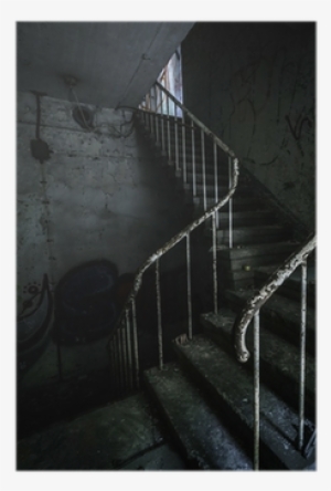 Horror Staircase And Hidden Creepy Hand Poster • Pixers® - Art