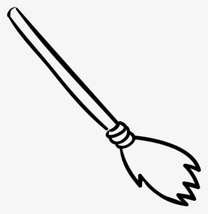 Broomstick Halloween Object Comments - Outline Images Of Broom