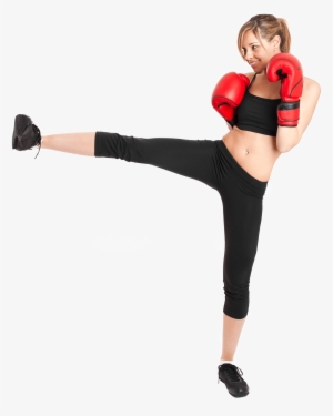 Kicking Girl - Kick Boxing Png Girl