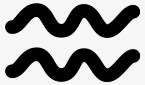 47246 Aquarius Zodiac Sign Symbol - Shes A Bad Ass With A Good Heart