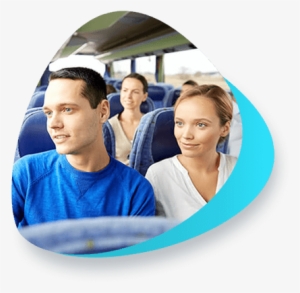 Us Bus Association - Pareja Viajando En Bus