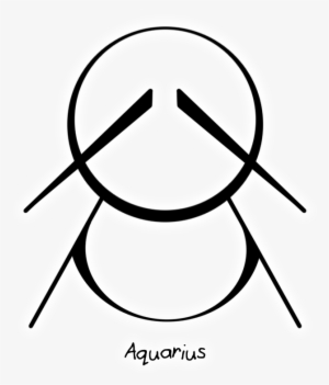 “aquarius” Zodiac Sigil Requested By Anonymous - Circle