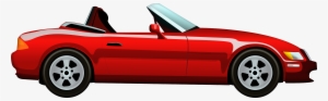 Red Cabriolet Car Png Clip Art - Car