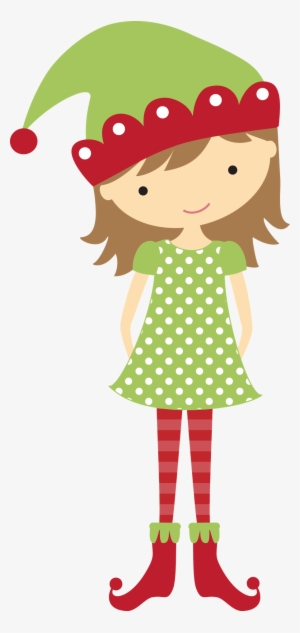 Christmas Elves Clipart Download - Christmas Elf Girl Clip Art