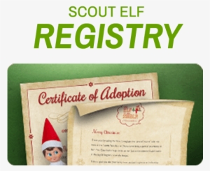 Register Your Family's Scout Elf To Receive A Personalized - Poster