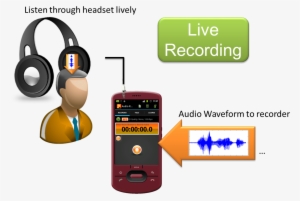 While The Audio Waveform Is Recorded By Miidio Recorder, - Icon