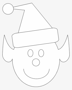 Free Stock Photo - Elf Face Clipart Black And White