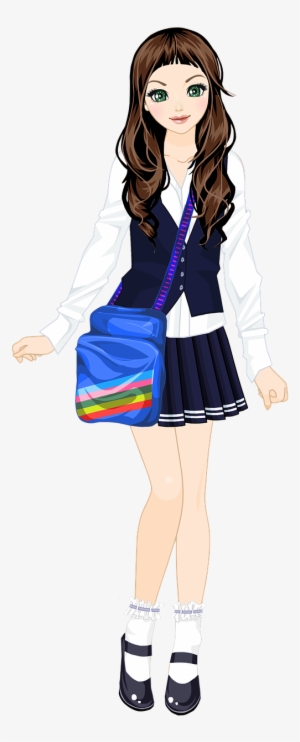 Education Schoolgirl School - School Girl Clipart
