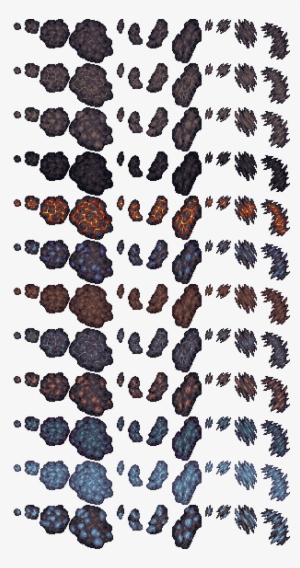 Shmup Ships Opengameart - Pixel Asteroid Sprite