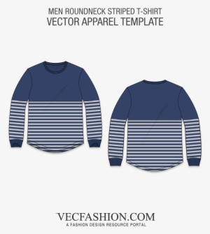 Men Round Neck T-shirt With Contrast Cut Panel - T Shirt Raglan Vector