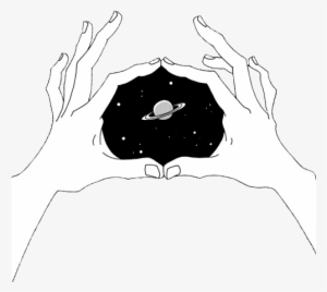 Hands Holding Galaxy