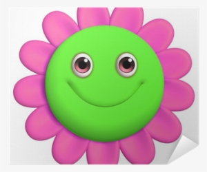 Flower With Smiley Face