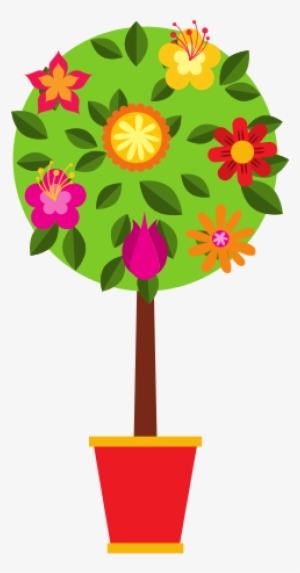 Jardin Con Flores Hongos