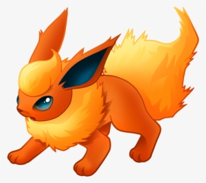 Pokémon X And Y Orange Dog Like Mammal Cartoon Mammal - Flareon Clipart