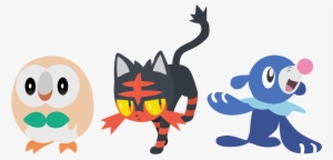 Pokemon Sun And Moon Starters - Pokémon Moon - Nintendo 3ds