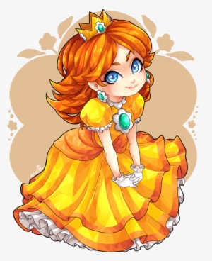 Daisy And Peach - Princess Daisy Chibi