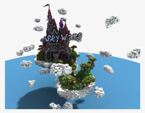 Fantasy Cloud Castle Spawn/hub Colorful - Tree