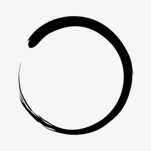 To Let The Body Create" - Enso Circle Large Png