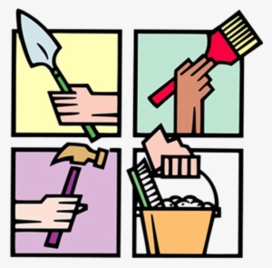 Png Black And White Stock Church Construction Clipart - Church Work Day Clipart