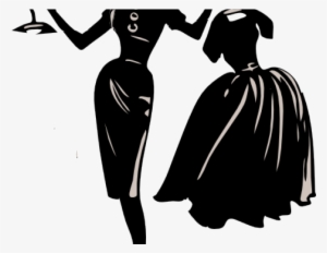 Black Dress Clipart Small Dress - Fashion Dress Icon Png