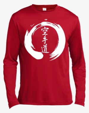Karate-do Kanji Zen Enso Long Sleeve Moisture Wicking