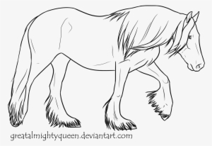 Gypsy Vanner Lines By Greatalmightyqueen On Deviantart - Line Art