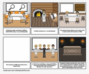 The Discovery Of Dna Structure - Cartoon