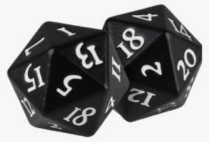 Ultra Pro D20 Dice Set Heavy Metal Black - Heavy Metal D20 White